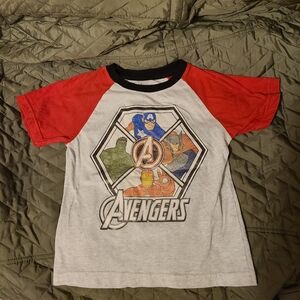 Avengers Kids Size 6 Shirt - Red and Gray